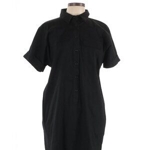 WORTH New York Black Shirt Short Sleeve Dress Medium